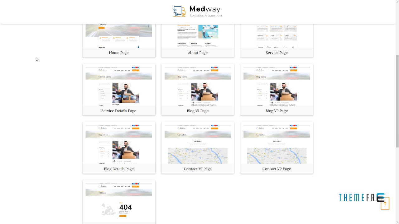 Medway Transportation and Logistics HTML Template        Connie Wira