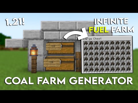 Minecraft Easy Automatic COAL Farm 1.21 Tutorial