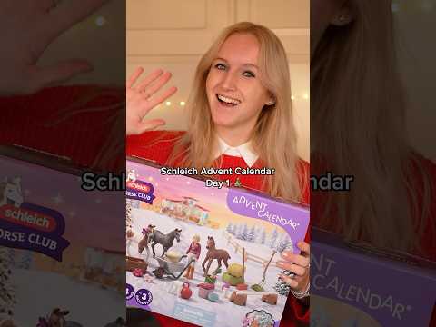 Schleich Adventskalender Dag 1 unboxing! 🤩🎁🎄