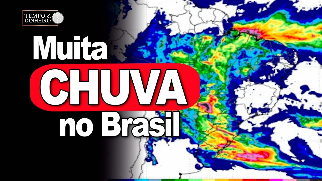 Previsão do tempo com muita chuva no Brasil e temperaturas que podem bater recorde