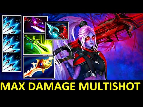 MAX DAMAGE MULTISHOT [ DROW RANGER ] INTENSE MONSTER - MADNESS CRIT - CARRY BUILD
