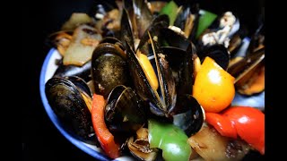 (3分鐘學煮）豉椒炒青口 Stir-fry mussel with black bean sauce