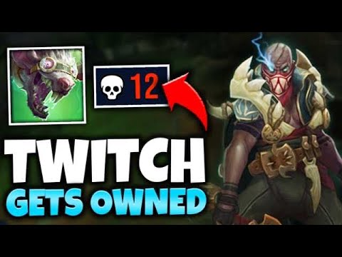 I MADE TWITCH DIE 12 TIMES WITH HAIL OF BLADES PYKE SUPPORT - League of Legends