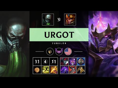 Urgot Jungle vs Jarvan IV - NA Master Patch 25.16