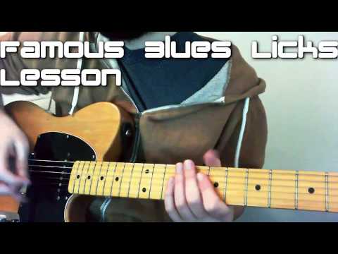 Famous Blues Licks Lesson (With Tab)