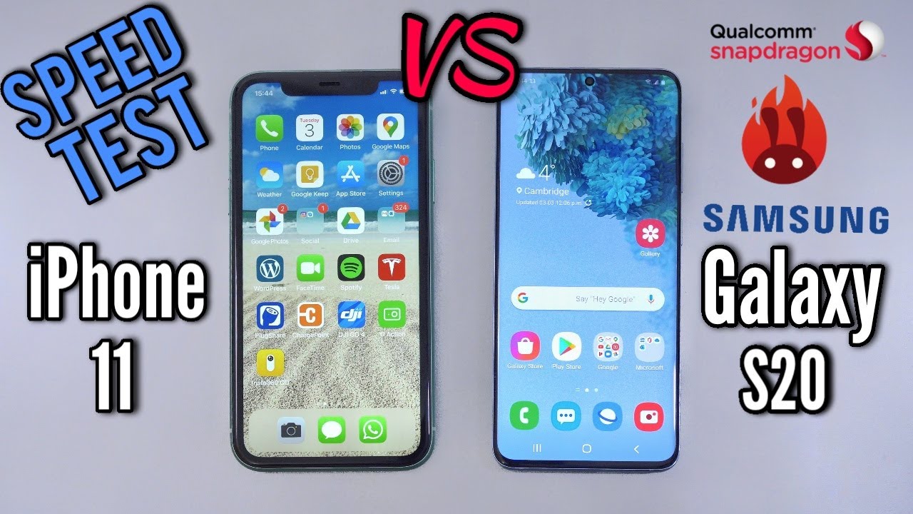 Samsung Galaxy S20 VS iPhone 11 - SPEED TEST