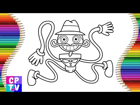 Daddy Long Legs Coloring Pages/ Poppy Playtime/ Syn Cole - Gizmo/ Syn Cole - Melodia [NCS Release]