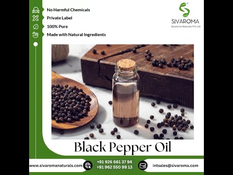 Food Flavor Black Pepper Oil