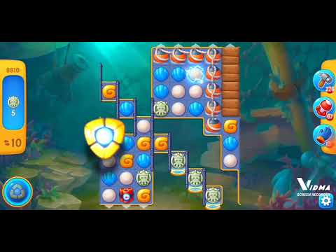 Fishdom. 8810 level no boosters and diamonds. 18 moves