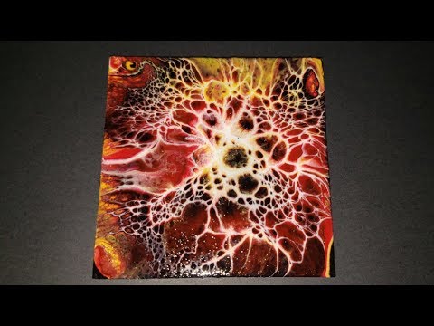 Paint & Floetrol Only Bloom Technique / Acrylic Pouring Easy Blooms, must see 😯😯😯