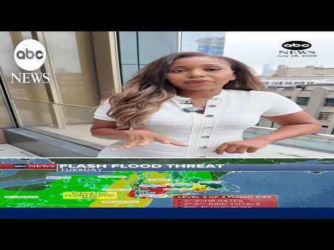 Dangerous flash flood threat targets major Northeast cities