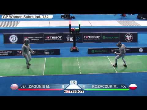 FE W S Individual Moscow RUS GP 2016 T32 08 green KOZACZUK POL vs ZAGUNIS USA
