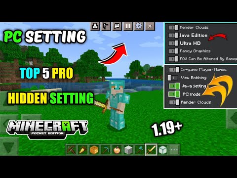 top 5 hidden setting in minecrft | minecraft secret settings in mobile