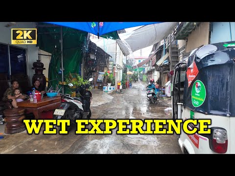 WALKING in HEAVY RAIN PHNOM PENH CITY, CAMBODIA | [2K] Walk Tour