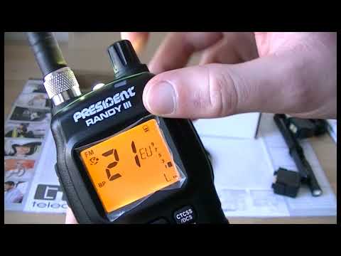 President Randy 3 portable CB radio (Preview)