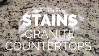 Granite Stain Removal Baking Soda