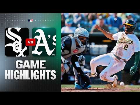 애슬레틱스 VS 시카고화이트삭스 4:7 MLB 스포츠하이라이트