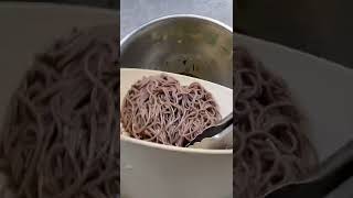 Korean Buckwheat Soba Noodles with Perilla Oil