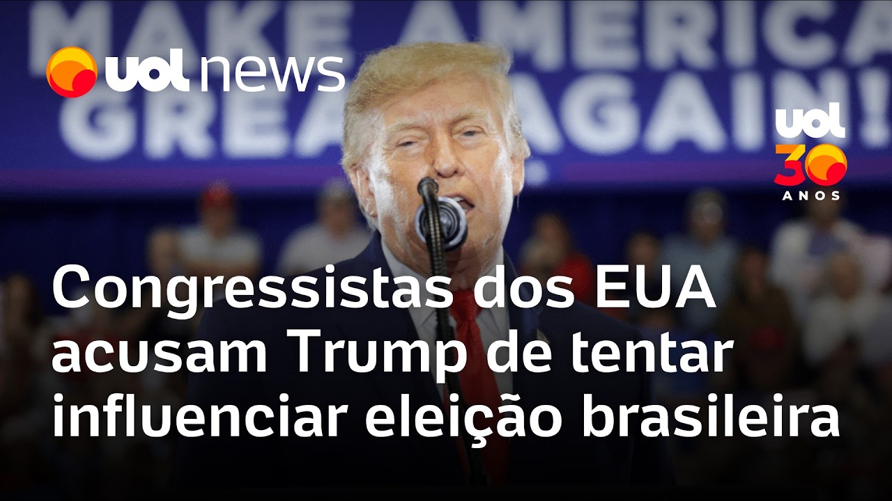  Congressistas dos EUA acusam Trump de tentar influenciar eleição brasileira