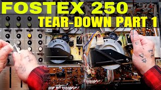 Video thumbnail for Fostex 250 4 track | tear down part 1 | remove knobs, open case & remove transport by Tetrakan