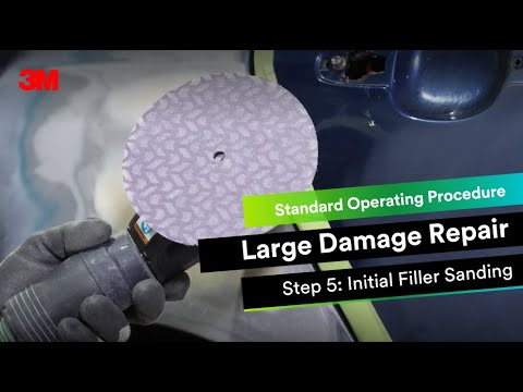 3M™ Tech Tips: Damaged Panel Repair Process Episode 5: Initial Filler Sanding