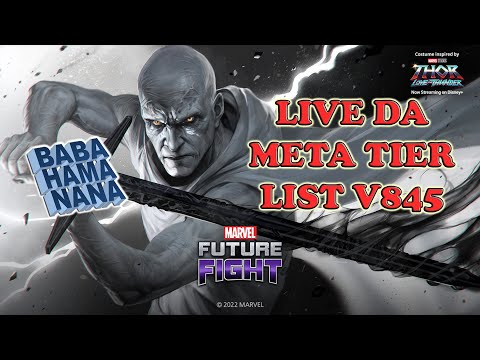 LIVE - META TIER LIST V845 participação Tekiilaz e PapaiDaviAurora - Marvel Future Fight
