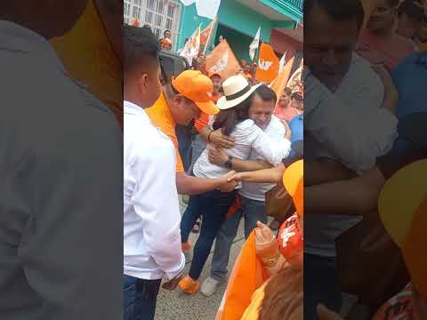 Llegada de Elena Cordova  a la caminata 25 may 2025 alto lucero veracruz Mexico