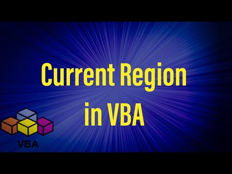 Current Region in VBA