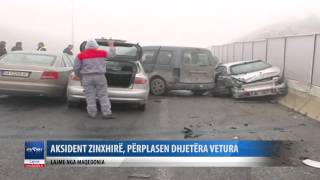Aksident zinxhire, perplasen dhjetera vetura