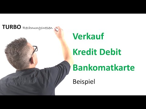 Verkauf Kredit Debit Bankomatkarte Beispiel