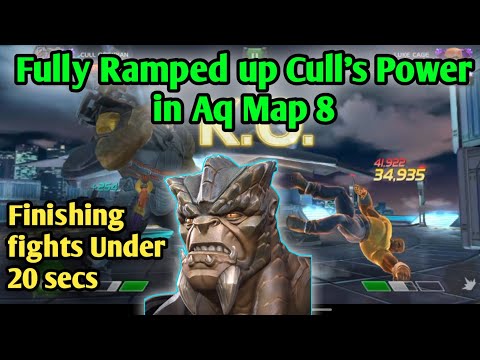 Fully Ramped Cull's Power in Aq Map 8 | MCOC |