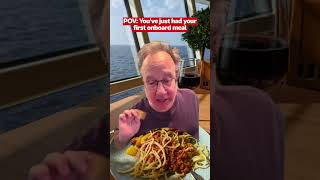 The food on a cruise ship is *chef’s kiss* 👌