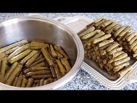 Yaprak sarması tarifi ❗Parmak yedirten nefis sarma 😋  Zeytinyağlı dolma nasıl yapılır | Yaz dolması