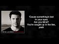 Nick Lachey - You're Not Alone (lyrics)