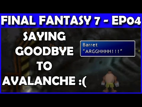 Let's Play Final Fantasy 7 PS4 Live - Pillar Attack! - Part 4
