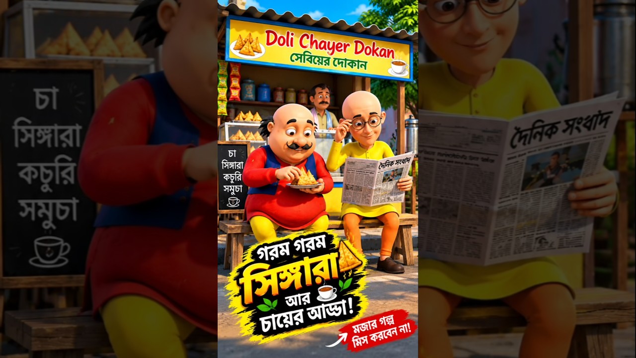 😱motu আর patlu সিঙ্গারা খেয়ে যাচ্ছে 🔥#shorts #explore #trending