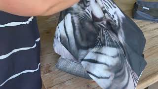 Erosebridal White Tiger Comforter Set Queen Size, 3D Animal Print Bedding Set  Review