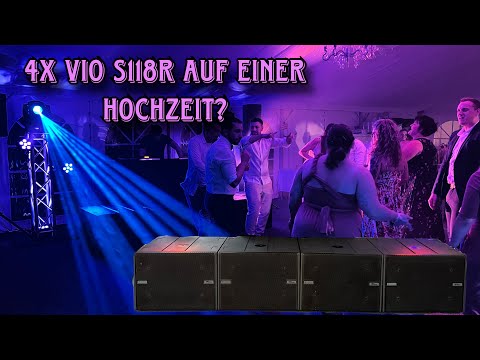 7kW Bass für 90 Personen?! Hochzeitsparty von A-Z! dB Technologies S118r | 4x 18´| RCF ART 910