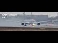 Boeing 787 Dreamliner Takeoff In Heavy Rain ️ Qatar Airways At Frankfurt Airport