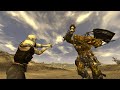 Joshua Graham vs Super Mutant Behemoth   Fallout New Vegas npc battle