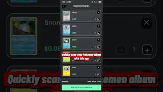 Quick scan Pokemon album with this app #pokemontcg #pokemon #tcg #tradingcards #scanner