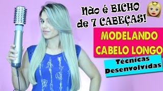 COMO USAR ESCOVA MODELADORA / Truques para modelar as pontas !