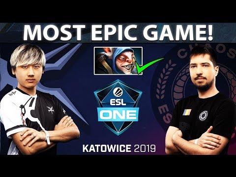 LONGEST AND MOST EPIC GAME OF ESL ONE KATOWICE 2019   Surprise Meepo Pick! Mineski vs Chaos   Dota 2