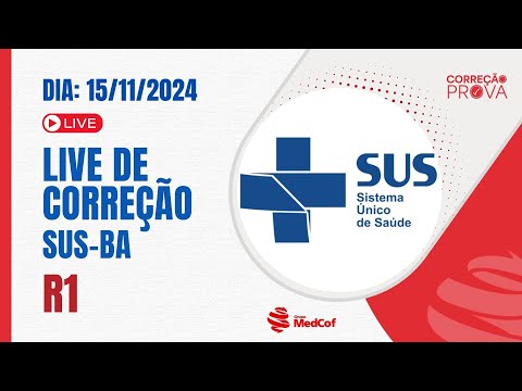 Correção SUS-BA R1 2025 - Gabarito Prova de Residência Médica SUS-BA 2025 R1 Acesso Direto
