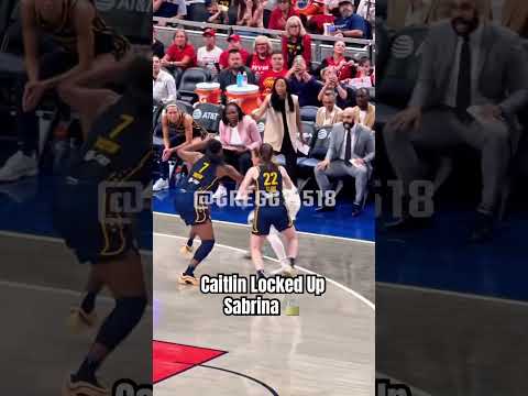 Caitlin locked up Sabrina 🔒 #wnba #basketball #caitlinclark
