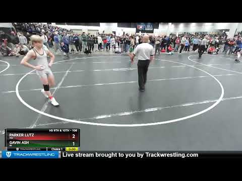106 Lbs Champ. Round 2 - Gavin Ash, IN Vs Parker Lutz, MO 2bfc