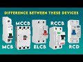 Difference between MCB, MCCB, ELCB, RCCB, RCBO, RCD and MPCB || Electrical Protection Devices