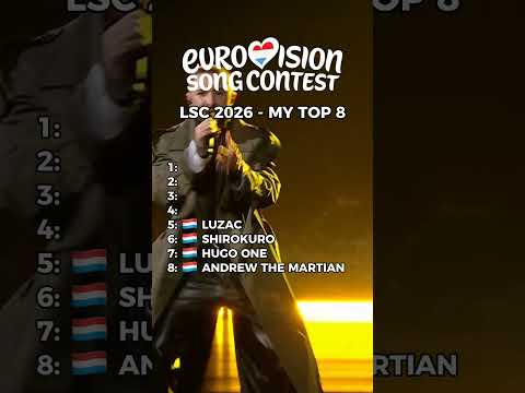 Luxembourg Song Contest 2026 | My Top 8 (AFTER THE SHOW) #eurovision #esc2026 #esc