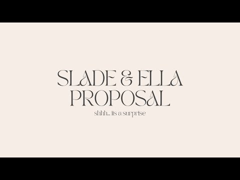 Slade's Surprise Proposal