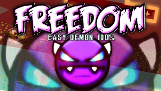EPIC MEGACOLLAB! - FREEDOM 100% (EASY DEMON) - by MrPPs - Geometry Dash 2.1